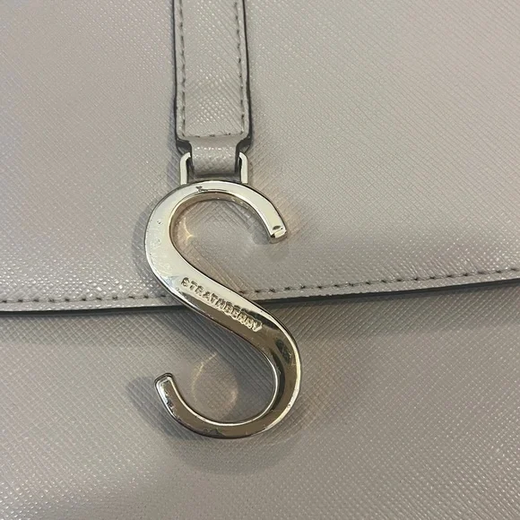 Strathberry S Convertible Shoulder / Crossbody Flap Bag in Cappuccino - Picture 7 of 12